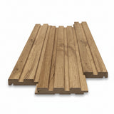 Πηχάκι Διπλό Τελειώματος Για 3D Wall Panel MDF Beat ST 508090 Pecan 16mm x 77mm x 2750mm