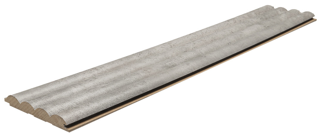 3D Wall Panel MDF Wave ST 804070 Chicago Concrete Με Πηχάκια 2750mm x 119mm x 16mm