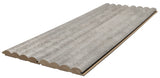 3D Wall Panel MDF Wave ST 804070 Chicago Concrete Με Πηχάκια 2750mm x 119mm x 16mm