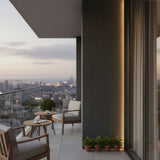 Panel Εύκαμπτης Πέτρας 119070  LINE STONE BOARD 600mm x 1200mm DARK GREY