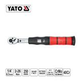 Yato YT-07690 Επαγγελματικό Δυναμόκλειδο Χειρός 1/4" 2-26Nm