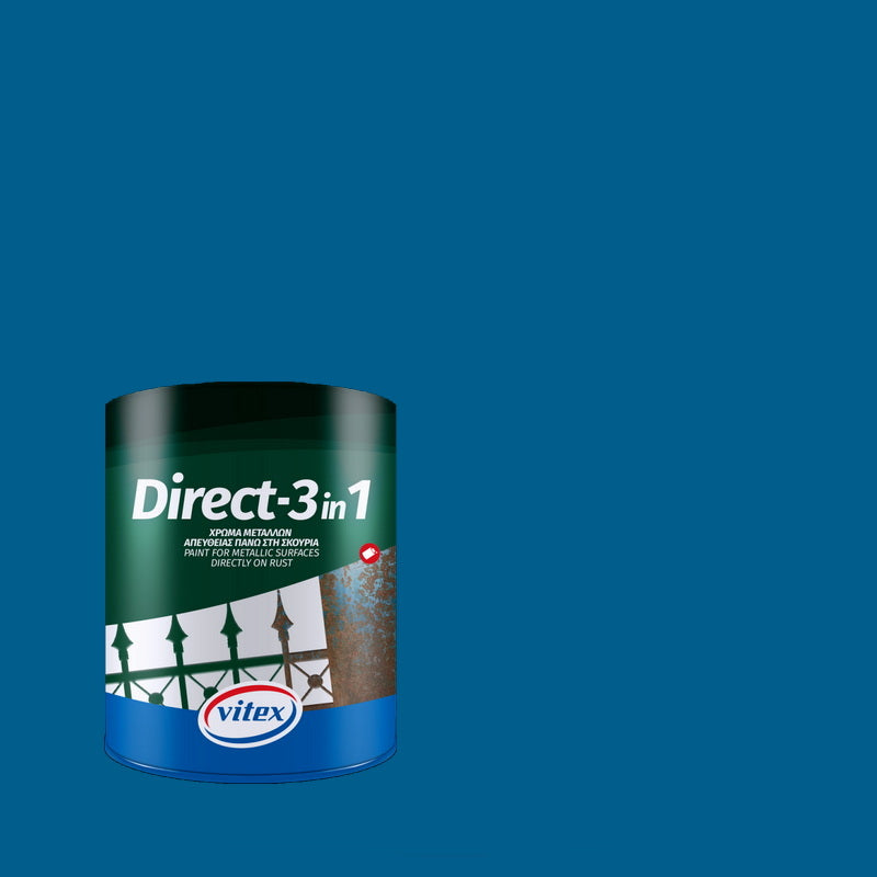 Vitex Direct-3in1 Αντισκουριακό Χρώμα Βαφή Απευθείας Στη Σκουριά 78 Μυκονιάτικο