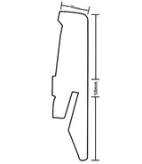 Περβάζι (Σοβατεπί) Laminate 5542 910615542 18x58x2600mm