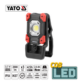 Yato YT-818216 Προβολέας Φορητός Επαναφορτιζόμενος 2000Lm Με Βάση