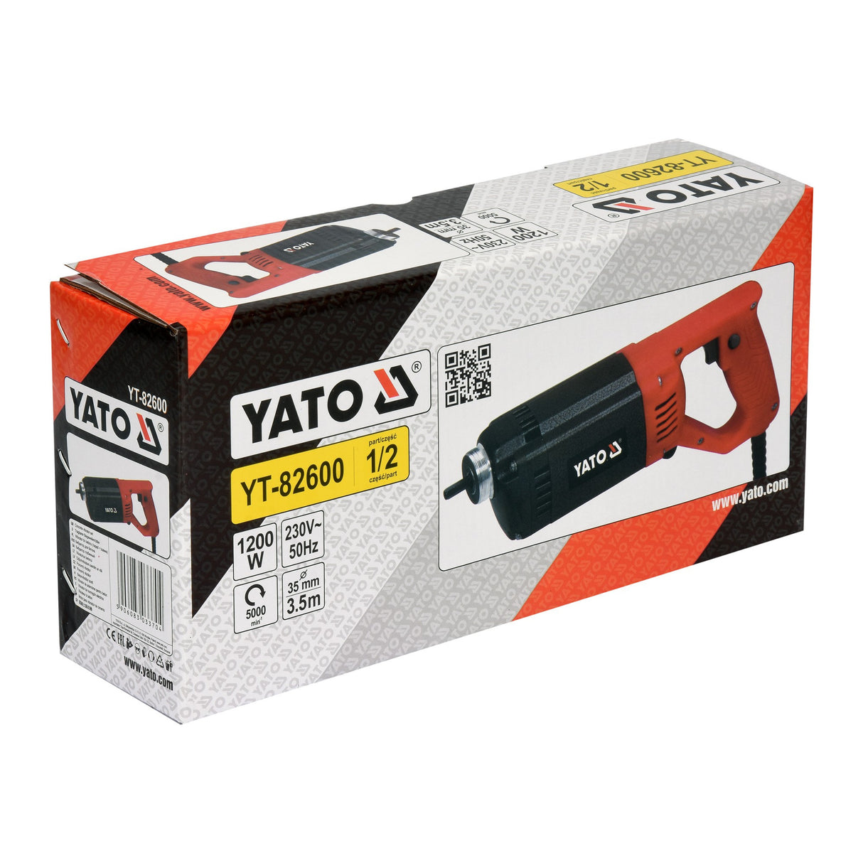Yato YT-82600 Ηλεκτρικός Δονητής Μπετόν 1200W