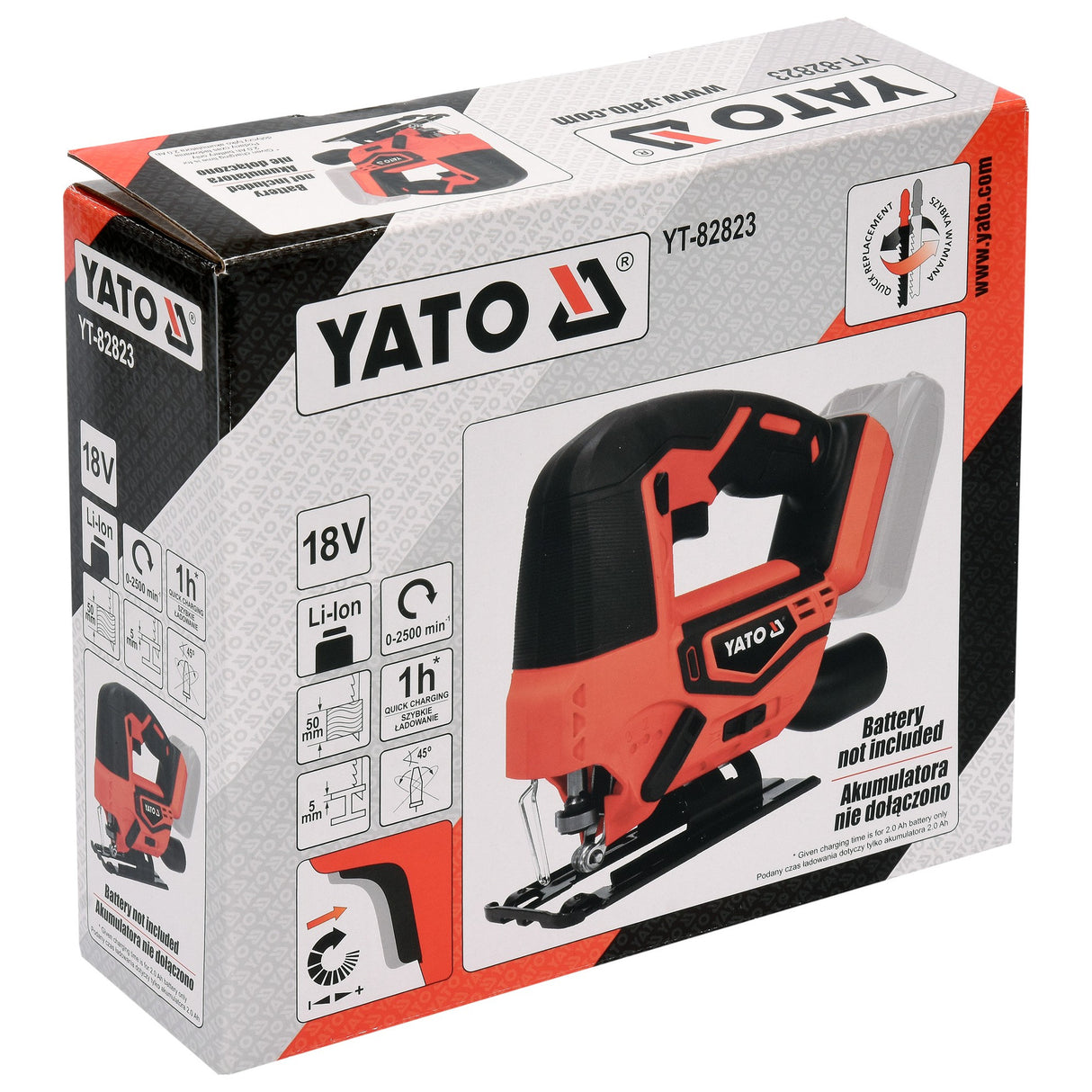 Yato YT-82823 Επαγγελματική Σέγα Μπαταρίας 18V Li-Ion SOLO