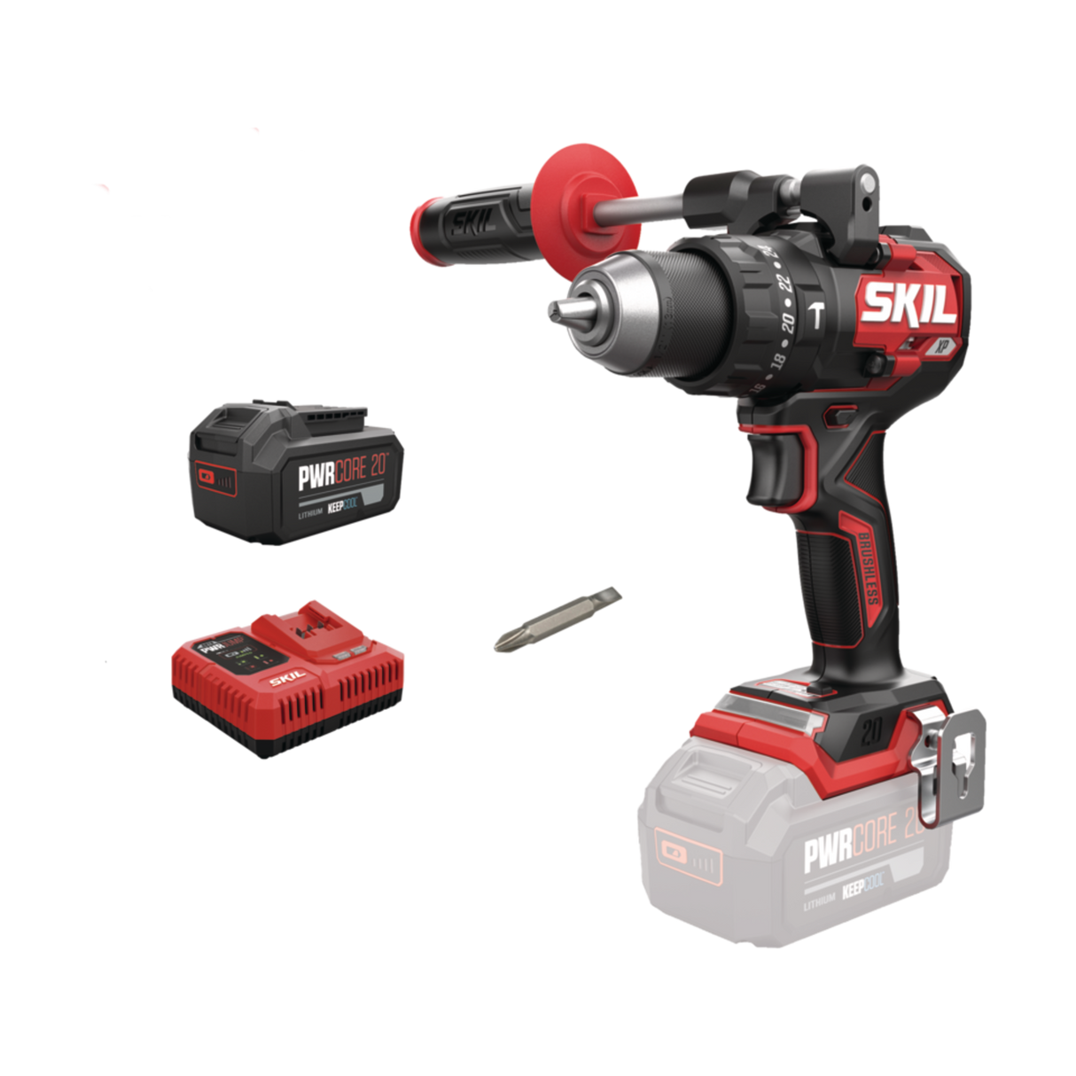 Skil 3085 CA 20V Max Brushless Κρουστικό Δραπανοκατσάβιδο Μπαταρίας 20V Li-Ion & 3111 AA Μπαταρία 4.0Ah Ταχυφορτιστής