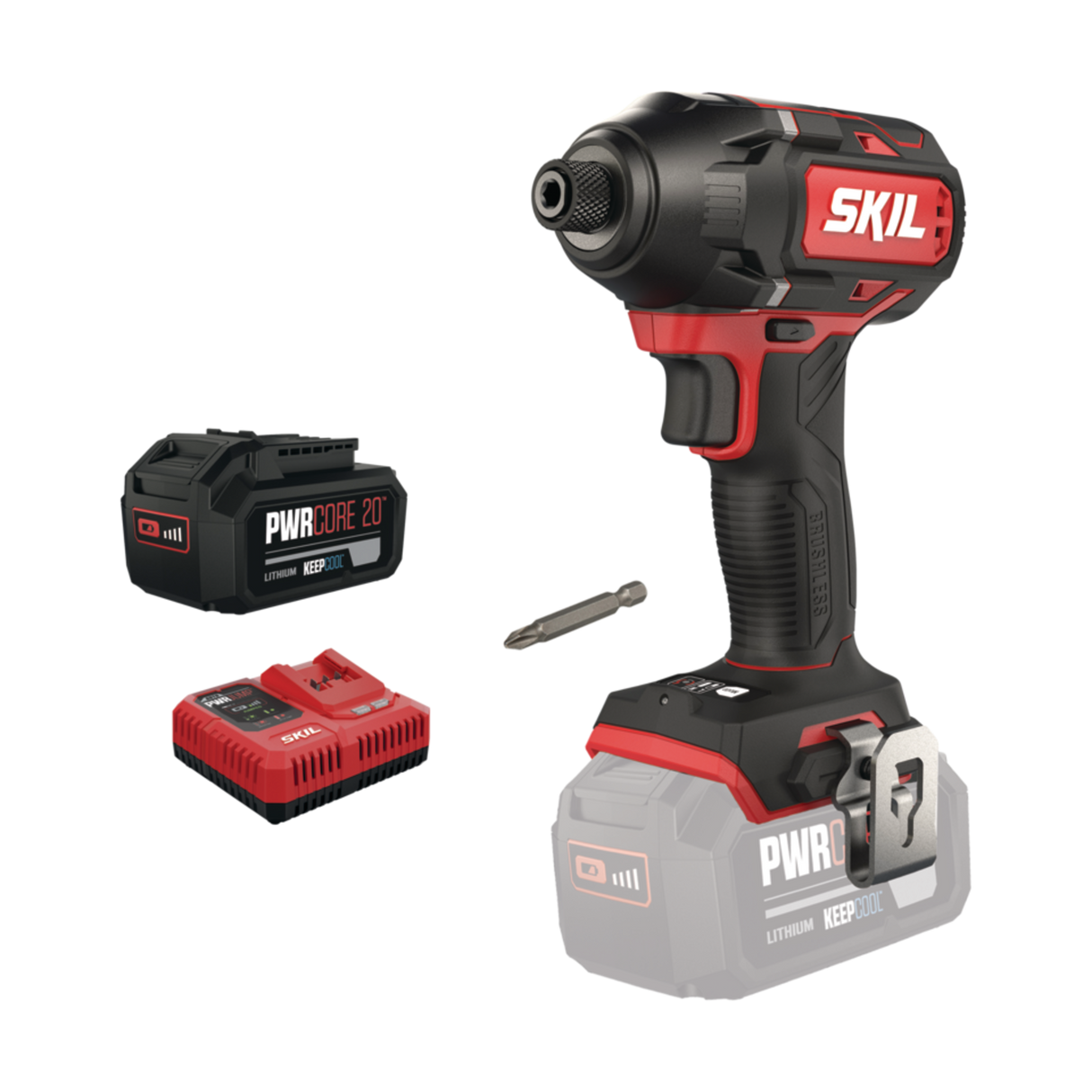 Skil 3231 CA 20V Max Brushless Παλμικό Κατσαβίδι Μπαταρίας 20V Li-Ion & 3111 AA Μπαταρία 4.0Ah Ταχυφορτιστής