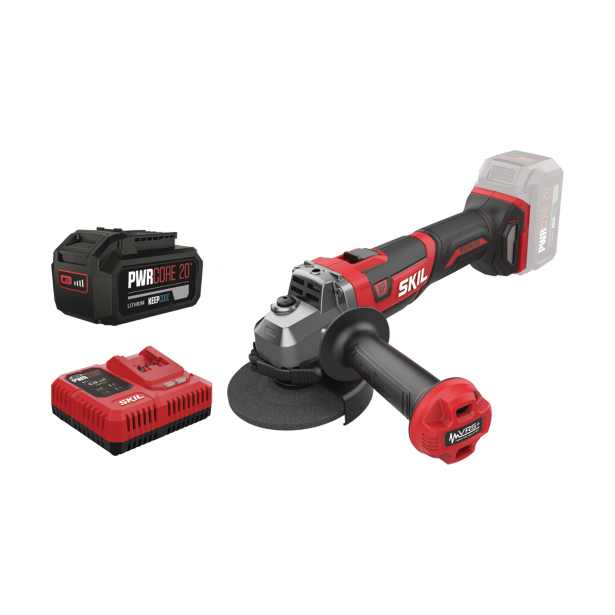 Skil 3930 CB 20V Max Brushless Γωνιακός Τροχός Μπαταρίας 18V Li-Ion 125mm & 3111 AA Μπαταρία 4.0Ah Ταχυφορτιστής