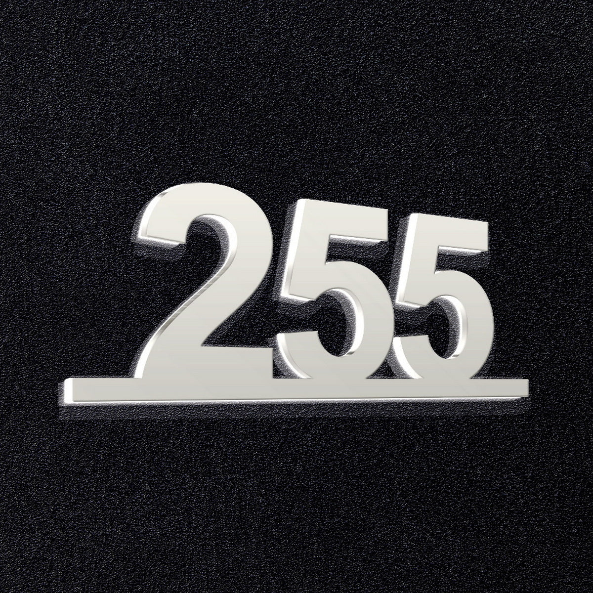 Τριψήφιος Αριθμός Αρίθμησης Οδών - Δωματίων Ξενοδοχείων 80mm x 195mm Λευκός