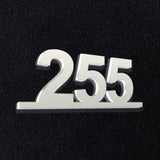 Τριψήφιος Αριθμός Αρίθμησης Οδών - Δωματίων Ξενοδοχείων 80mm x 195mm Λευκός