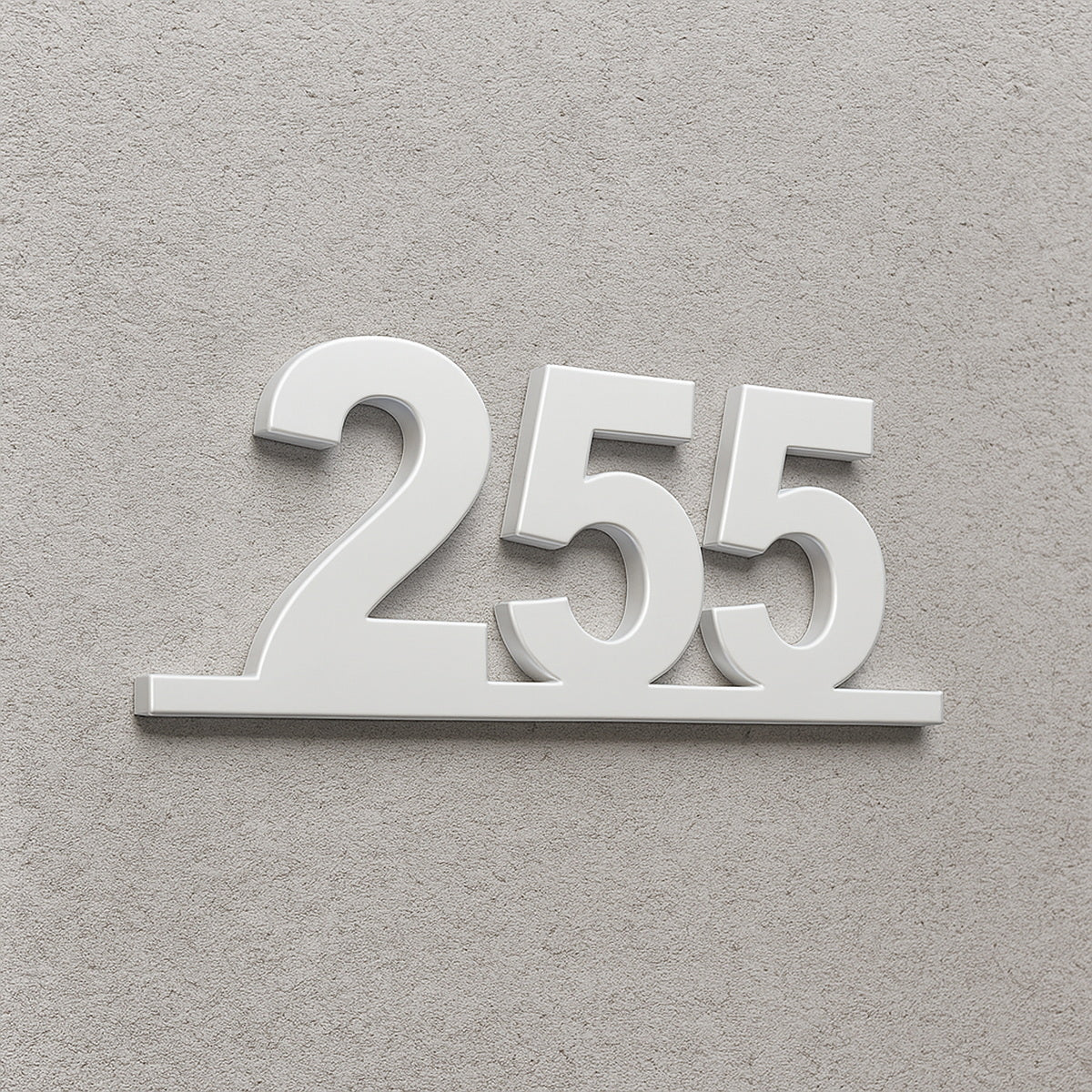 Τριψήφιος Αριθμός Αρίθμησης Οδών - Δωματίων Ξενοδοχείων 80mm x 195mm Λευκός