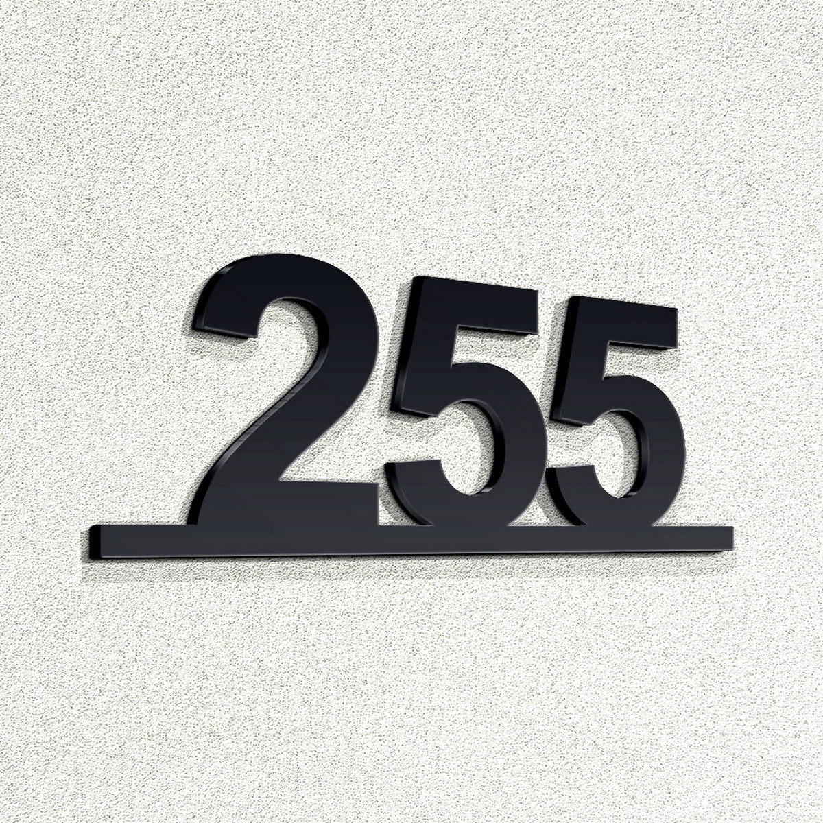 Τριψήφιος Αριθμός Αρίθμησης Οδών - Δωματίων Ξενοδοχείων 80mm x 195mm Μαύρος