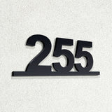 Τριψήφιος Αριθμός Αρίθμησης Οδών - Δωματίων Ξενοδοχείων 80mm x 195mm Μαύρος