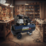 Zemek BH65-100 Αεροσυμπιεστής Λαδιού με Ιμάντα 3HP 100Lt 8Bar