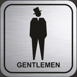 Πινακίδα Σήμανσης WC Aκρυλικό Plexiglass “WC GENTLEMEN” 110mm x 110mm