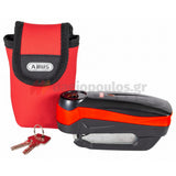 Abus Detecto 7000 RS1 Κλειδαριά Μοτοσυκλέτας Δισκόφρενου Με Συναγερμό ΚΙΤΡΙΝΗ