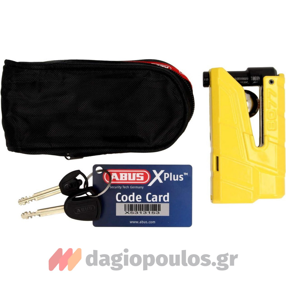 Abus 8077 GRANIT™ Detecto XPlus™ 2.0 Κλειδαριά Μοτοσυκλέτας Δισκόφρενου