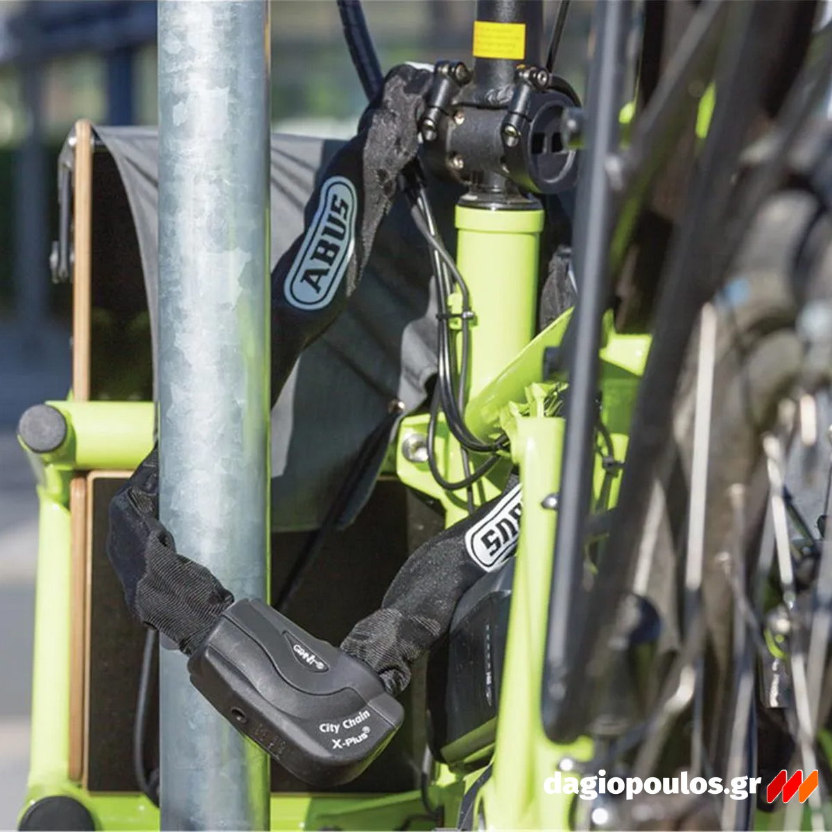 Abus 1060/140 GRANIT CityChain XPlus™ Κλειδαριά Μοτοσυκλέτας - Ποδηλάτου Αλυσίδας Με Κλειδί 140cm