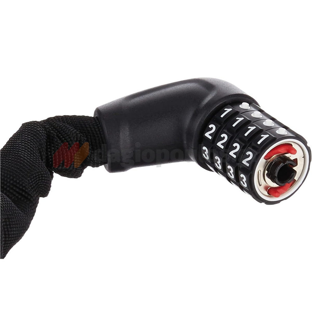 Abus 1385/85 Tresor Black Κλειδαριά Μοτοσυκλέτας - Ποδηλάτου Αλυσίδας Με Συνδυασμό 85cm
