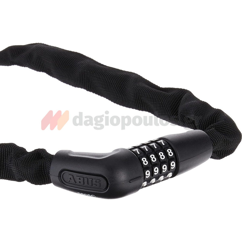 Abus 1385/85 Tresor Black Κλειδαριά Μοτοσυκλέτας - Ποδηλάτου Αλυσίδας Με Συνδυασμό 85cm