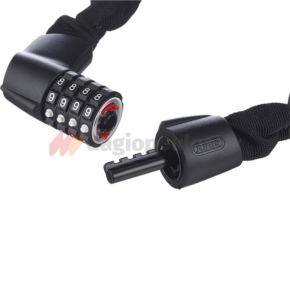 Abus 1385/85 Tresor Black Κλειδαριά Μοτοσυκλέτας - Ποδηλάτου Αλυσίδας Με Συνδυασμό 85cm