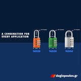 Abus 145/40 Titalium Λουκέτο Ασφαλείας Συνδυασμού 40mm ΜΠΛΕ