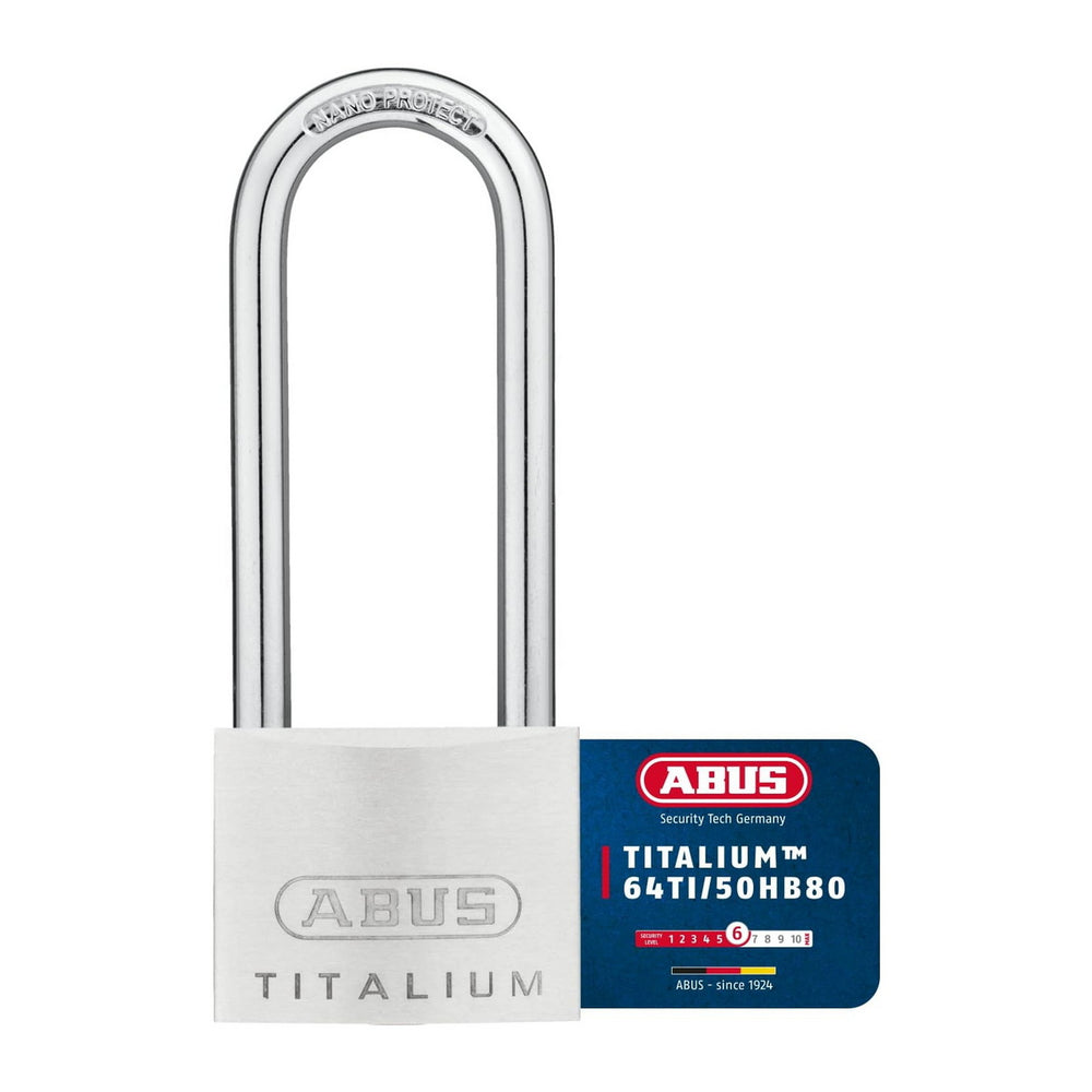 Abus 64Ti/50 ΗΒ80 Titalium Λουκέτο Ασφαλείας 50mm ΜΑΚΡΥΛΑΙΜΟ