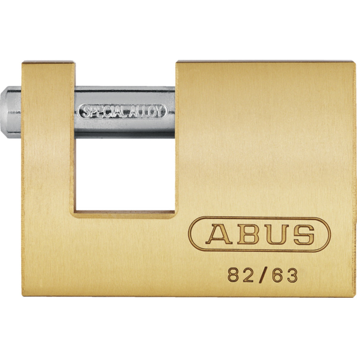 Abus 82/63 Monoblock Λουκέτο Πείρου (Τάκος) Ορειχάλκινος Με Ατσάλινο Πείρο 63mm