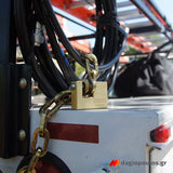 Abus 82/70 Monoblock Λουκέτο Πείρου (Τάκος) Ορειχάλκινος Με Ατσάλινο Πείρο 70mm
