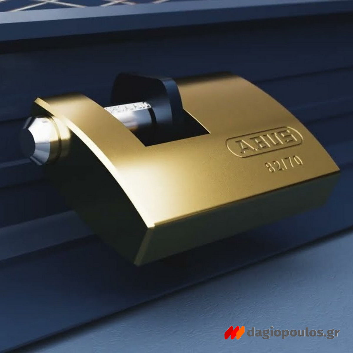 Abus 82/70 Monoblock Λουκέτο Πείρου (Τάκος) Ορειχάλκινος Με Ατσάλινο Πείρο 70mm