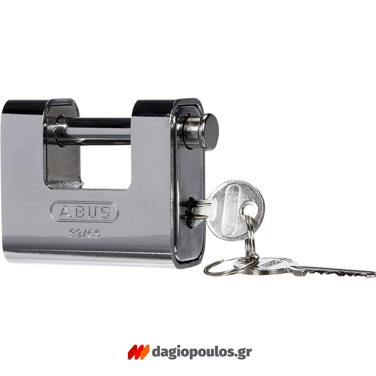 Abus 92/65 Monobloc Λουκέτο Πείρου (Τάκος) Ορειχάλκινος Με Ατσάλινο Πείρο & Επένδυση Ατσάλι 65mm