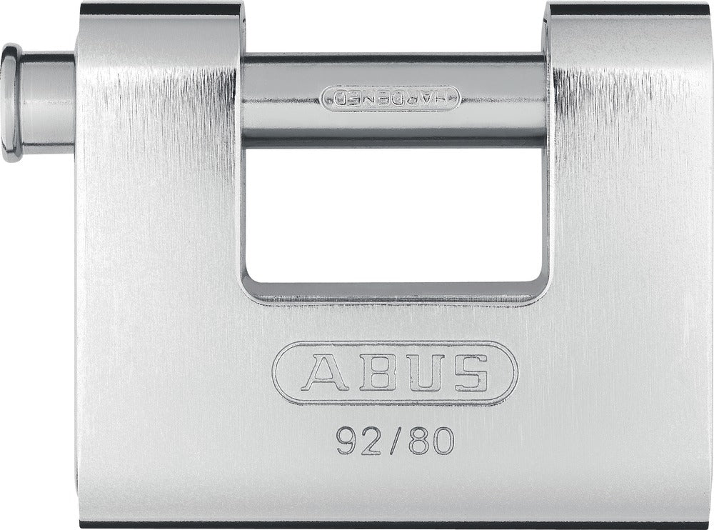 Abus 92/65 Monobloc Λουκέτο Πείρου (Τάκος) Ορειχάλκινος Με Ατσάλινο Πείρο & Επένδυση Ατσάλι 80mm
