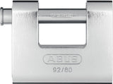 Abus 92/65 Monobloc Λουκέτο Πείρου (Τάκος) Ορειχάλκινος Με Ατσάλινο Πείρο & Επένδυση Ατσάλι 80mm