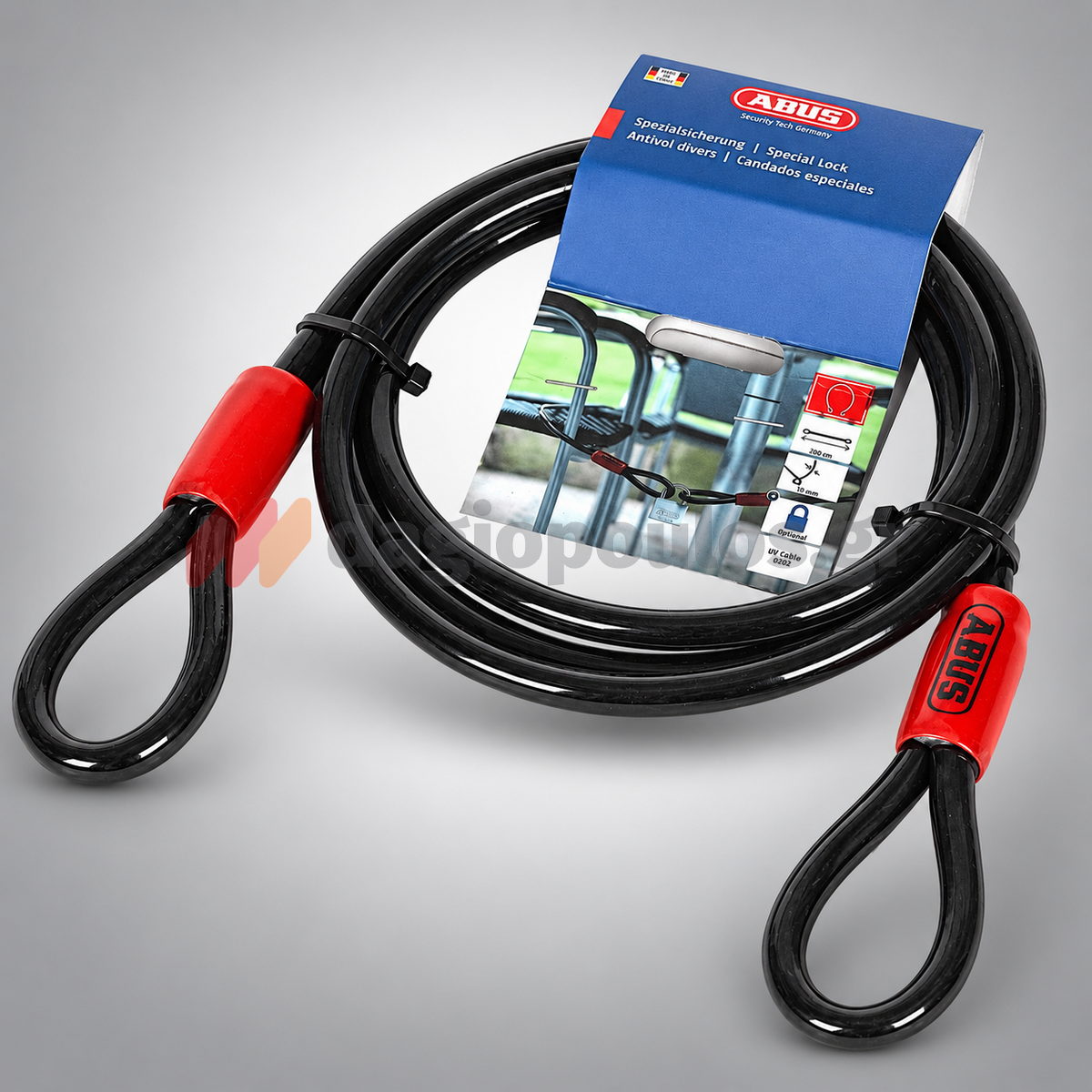 Abus Cobra™ 10/200 Συρματόσκοινο Ασφαλείας 10mm x 200cm
