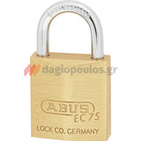Abus EC 75/30 Λουκέτο Ορειχάλκινο Με Κλειδί Ασφαλείας 30mm