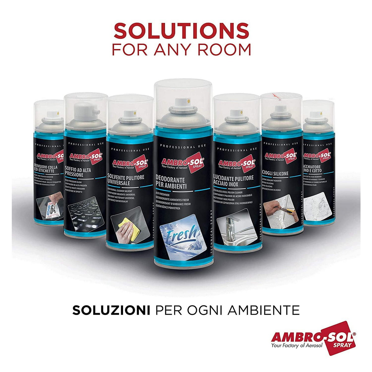 Ambrosol Rimuovi Colla Etichette Spray Καθαριστικό Κόλλας & Αυτοκόλλητων 200ml