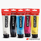 Royal Talens Amsterdam Acrylic Primary Set Βασικό Σετ Ακρυλικών Χρωμάτων Σετ 5 Τεμ 120ml