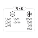 Benman 70483 Κατσαβίδια Ηλεκτρονικών Σετ 9 Τεμ Σε Θήκη