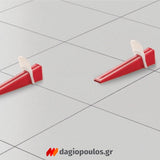 Benman 72640 Αποστάτης Αρμών Αλφαδοποίησης Πλακιδίων Σετ 250 Τεμάχια 1.0mm (ΠΡΑΣΙΝΟ)