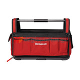 Benman 73193 tool bag open type with cover and central handle for professional use

