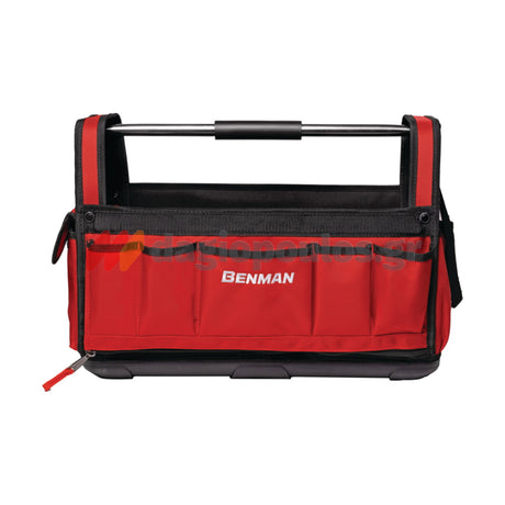 Benman 73193 tool bag open type with cover and central handle for professional use

