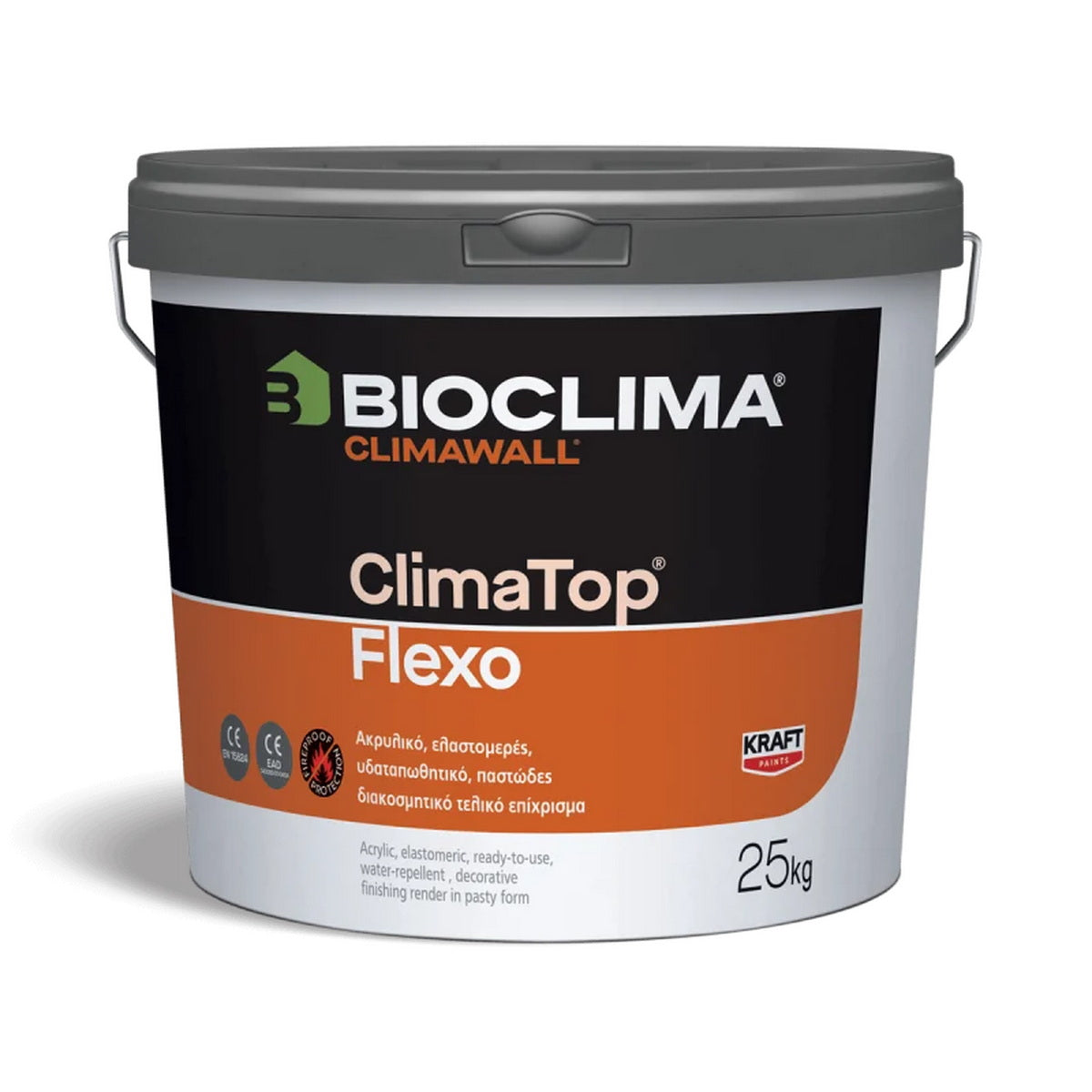 Bioclima ClimaTop Flexo Ακρυλικός Ελαστομερής Τελικός Σοβάς Θερμοπρόσοψης K