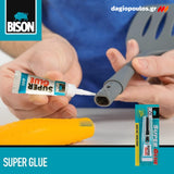 Bison Super Glue Κόλλα Στιγμής 1+1 ΔΩΡΟ 2x3gr