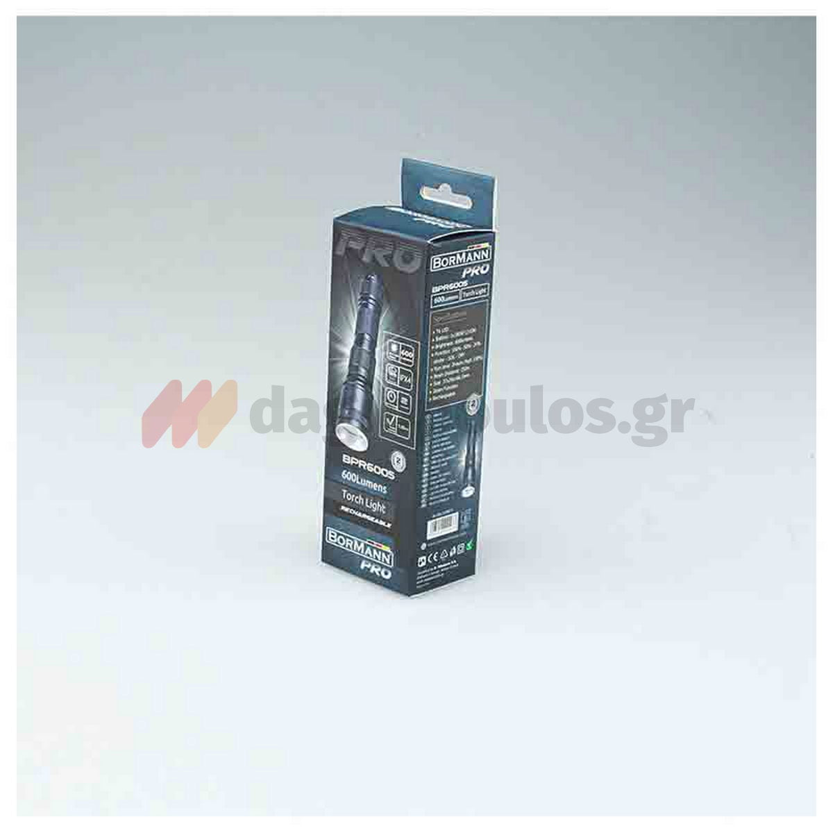 Bormann Pro BPR6005 Φακός Χειρός Επαναφορτιζόμενος 600 Lumens
