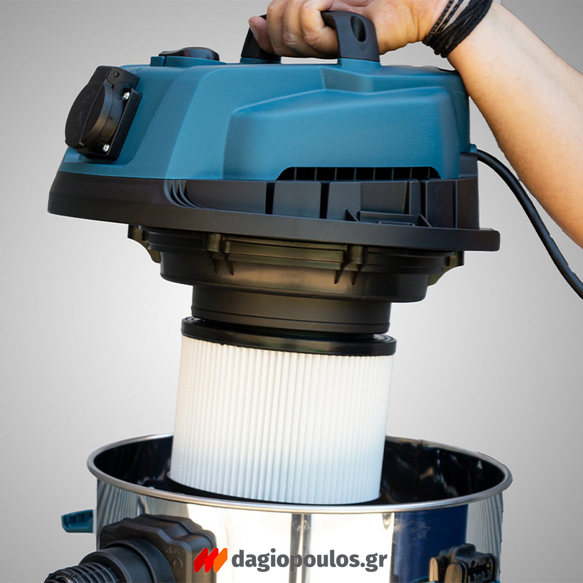 BORMANN Pro BVC3410 Επαγγελματική Ηλεκτρική Σκούπα Υγρών / Στερεών 1400W Με Κάδο 30Ltr