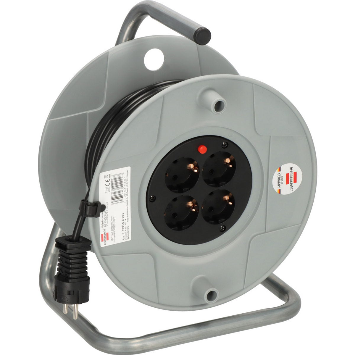 Brennenstuhl AK 260 1099150001 IP20 Μπαλαντέζα Ρεύματος Σε Καρούλι Με Καλώδιο H05VV-F 3G1,5 x 25mtr