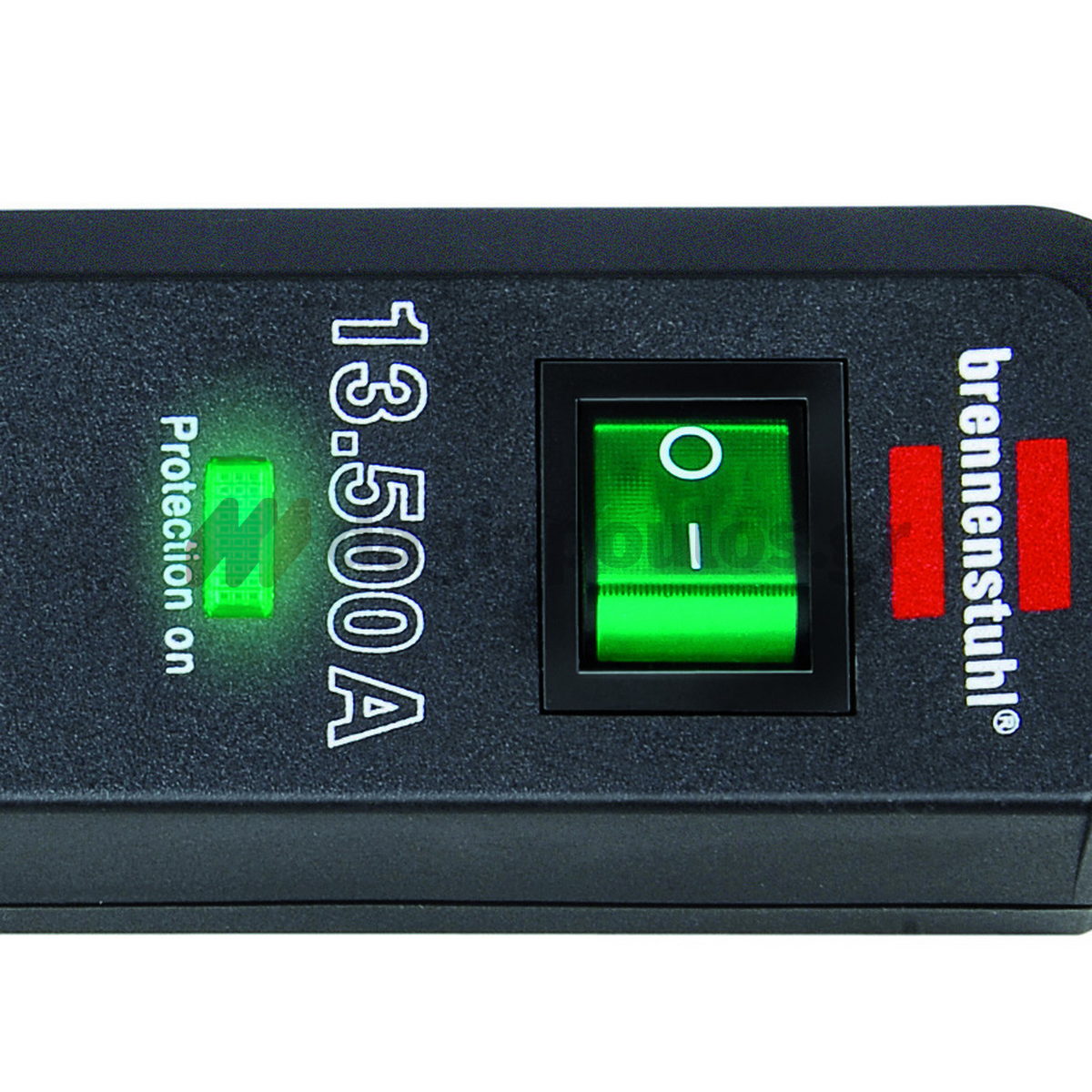 Brennenstuhl EcoLine Πολύπριζο 6 Θέσεων Με Διακόπτη και Προστασία 13.500A