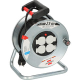 Brennenstuhl Garant S 4 E 1195056 IP20 Μπαλαντέζα Ρεύματος Σε Μεταλλικό Καρούλι Με Καλώδιο H05VV-F 3G1,5 x 25mtr