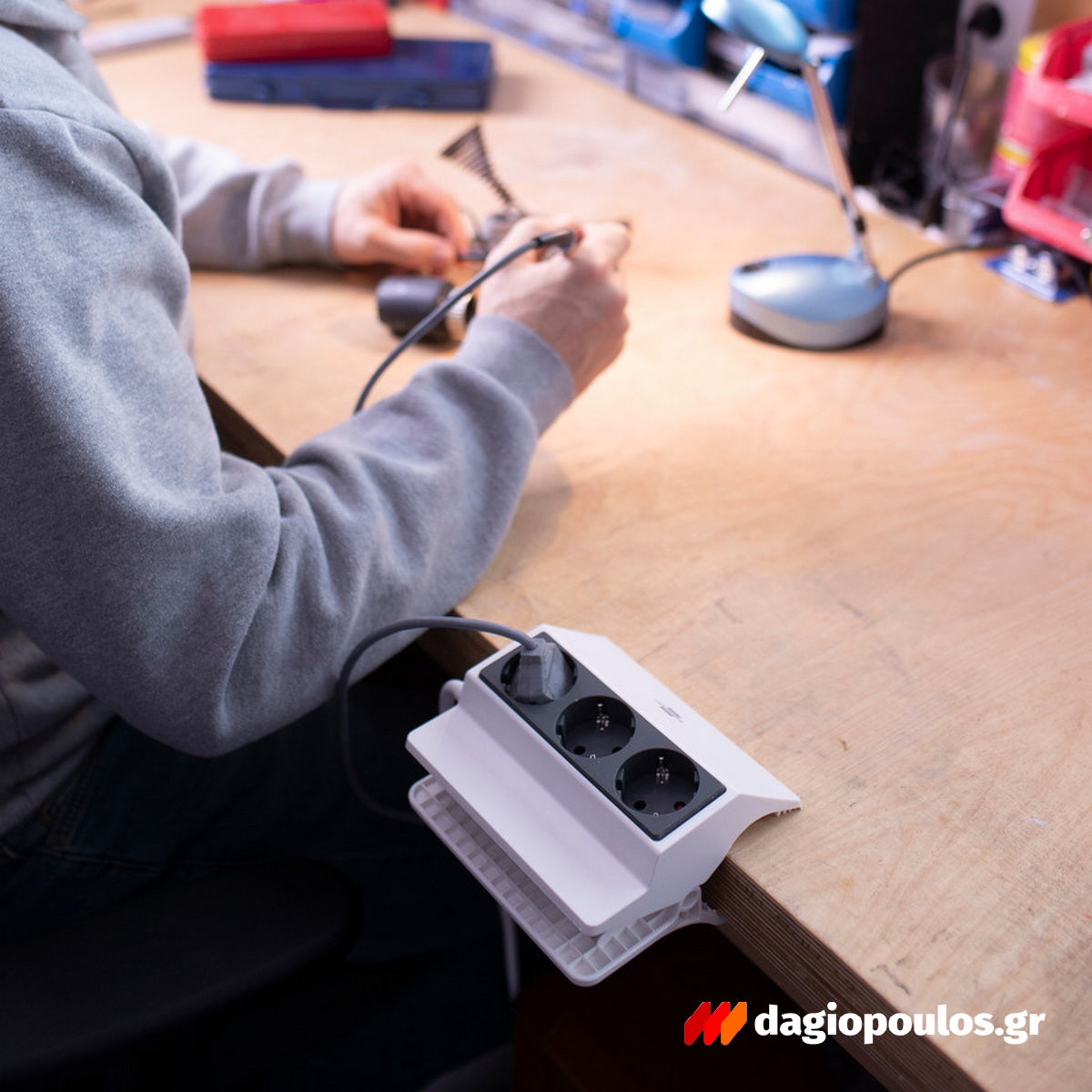 Brennenstuhl BCR1050 Πολύπριζο 3 Θέσεων Καλώδιο 3m Λευκό - Μαύρο